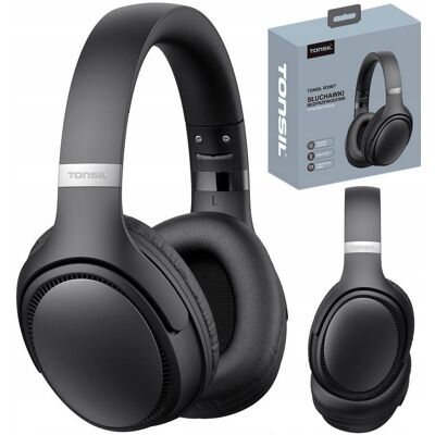 Słuchawki bezprzewodowe nauszne Tonsil Bluetooth V5.3 R35BT Czarny Słuchawki bezprzewodowe nauszne Tonsil Bluetooth V5.3 R35BT Czarny