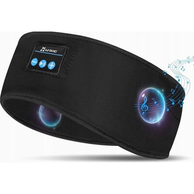 Inny producent SŁUCHAWKI BEZPRZEWODOWE OPASKA BLUETOOTH SPORTOWE DO SPANIA CZARNE KOMFORT Inny producent SŁUCHAWKI BEZPRZEWODOWE OPASKA BLUETOOTH SPORTOWE DO SPANIA CZARNE KOMFORT