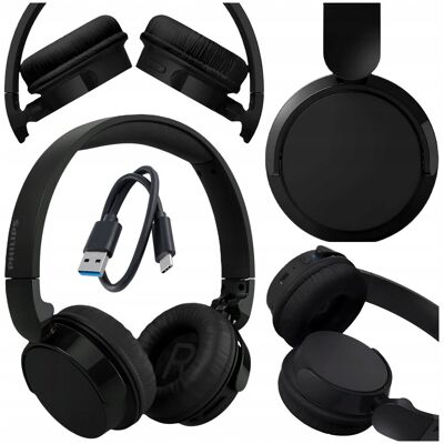 SŁUCHAWKI BEZPRZEWODOWE PHILIPS NAUSZNE BLUETOOTH 5 55H Z MIKROFONEM czarne SŁUCHAWKI BEZPRZEWODOWE PHILIPS NAUSZNE BLUETOOTH 5 55H Z MIKROFONEM czarne