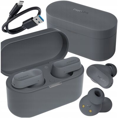 EnGenius SŁUCHAWKI BEZPRZEWODOWE TRUE WIRELESS BLUETOOTH 5.3 Z ANC PHILIPS SZARE EnGenius SŁUCHAWKI BEZPRZEWODOWE TRUE WIRELESS BLUETOOTH 5.3 Z ANC PHILIPS SZARE
