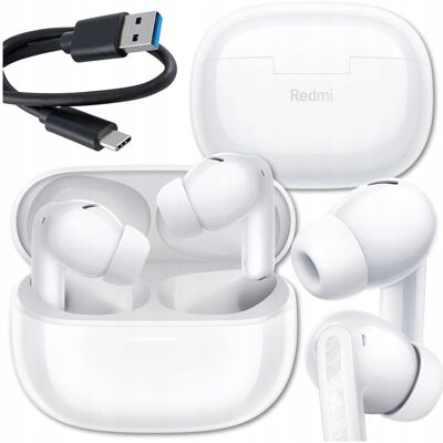 SŁUCHAWKI BEZPRZEWODOWE XIAOMI REDMI BUDS 5 PRO BLUETOOTH 5.3 BIAŁE AUDIO SŁUCHAWKI BEZPRZEWODOWE XIAOMI REDMI BUDS 5 PRO BLUETOOTH 5.3 BIAŁE AUDIO