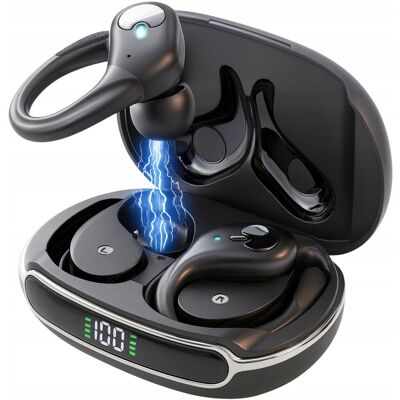 ELONIX SŁUCHAWKI BEZPRZEWODOWE ZAUSZNE BLUETOOTH 5.3 dokanałowe BASS rozmowy ELONIX SŁUCHAWKI BEZPRZEWODOWE ZAUSZNE BLUETOOTH 5.3 dokanałowe BASS rozmowy