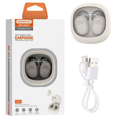 SŁUCHAWKI BLUETOOTH SOMOSTEL I660 EARBUDS BIAŁY TWS SŁUCHAWKI BLUETOOTH SOMOSTEL I660 EARBUDS BIAŁY TWS