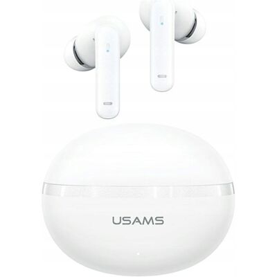 Słuchawki Bluetooth USAMS Echo E02 TWS ANC+ENC bezprzewodowe biały Słuchawki Bluetooth USAMS Echo E02 TWS ANC+ENC bezprzewodowe biały