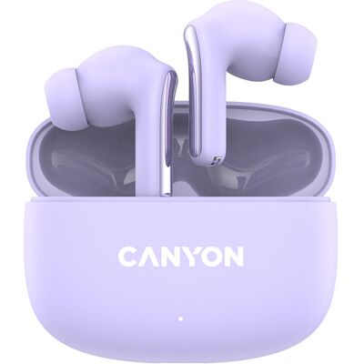 Słuchawki dokanałowe bezprzewodowe Canyon OnGo 9 fioletowy Słuchawki dokanałowe bezprzewodowe Canyon OnGo 9 fioletowy