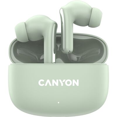 Słuchawki bezprzewodowe Canyon OnGo-9 - Głęboki bas, Bluetooth 5.4, Zielony Słuchawki bezprzewodowe Canyon OnGo-9 - Głęboki bas, Bluetooth 5.4, Zielony