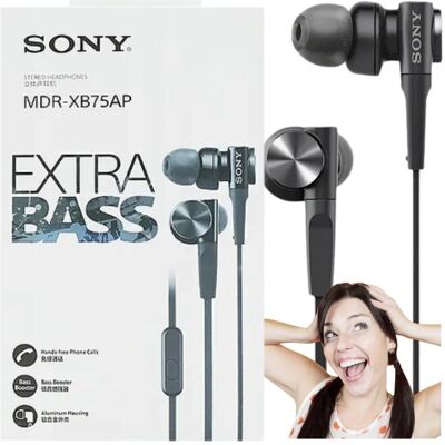 Słuchawki dokanałowe Sony MDR-XB75AP Extra BASS Hit Słuchawki dokanałowe Sony MDR-XB75AP Extra BASS Hit
