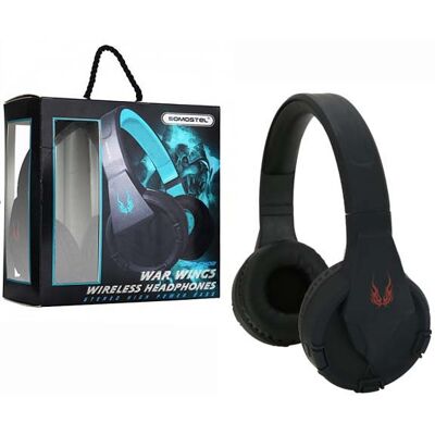 SŁUCHAWKI NAUSZNE BLUETOOTH SOMOSTEL GAMING STEREO RADIO FM CZARNE, CZERWONE SMS-CK08 RED SŁUCHAWKI NAUSZNE BLUETOOTH SOMOSTEL GAMING STEREO RADIO FM CZARNE, CZERWONE SMS-CK08 RED