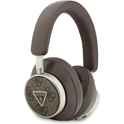 Słuchawki nauszne Guess 4G Triangle Logo Bluetooth ENC brązowy Słuchawki nauszne Guess 4G Triangle Logo Bluetooth ENC brązowy