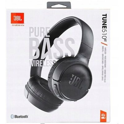 Słuchawki Nauszne Jbl Tune 510Bt Czarny Słuchawki Nauszne Jbl Tune 510Bt Czarny