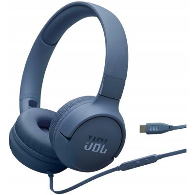 Słuchawki nauszne JBL Tune520C USB-C Blue Słuchawki nauszne JBL Tune520C USB-C Blue