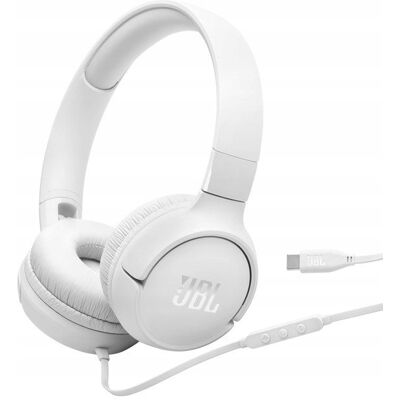 Słuchawki nauszne JBL Tune520C USB-C White Słuchawki nauszne JBL Tune520C USB-C White