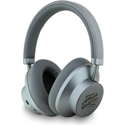 Słuchawki nauszne Karl Lagerfeld Grained Initials Bluetooth ANC szary Słuchawki nauszne Karl Lagerfeld Grained Initials Bluetooth ANC szary