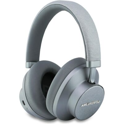 Słuchawki nauszne Karl Lagerfeld Saffiano Elongated Bluetooth ANC szary Słuchawki nauszne Karl Lagerfeld Saffiano Elongated Bluetooth ANC szary