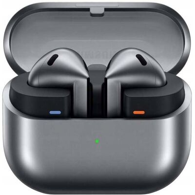 Słuchawki Samsung Galaxy Buds3 Srebrne Bezprzewodowe Douszne ANC TWS Słuchawki Samsung Galaxy Buds3 Srebrne Bezprzewodowe Douszne ANC TWS