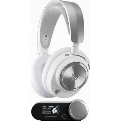 Słuchawki SteelSeries Arctis Nova Pro WL X White nauszne bezprzewodowe Słuchawki SteelSeries Arctis Nova Pro WL X White nauszne bezprzewodowe