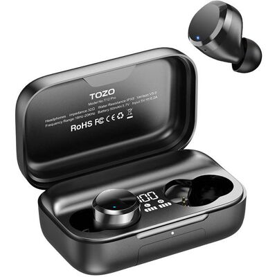 TOZO T12 Pro - Słuchawki - Czarny TOZO T12 Pro - Słuchawki - Czarny