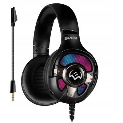 SVEN PTE LTD SVEN AP-U1100MV słuchawki RGB z mikrofonem USB 7.1, podświetlenie SVEN PTE LTD SVEN AP-U1100MV słuchawki RGB z mikrofonem USB 7.1, podświetlenie