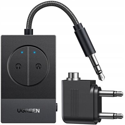 uGreen Transmiter Nadajnik Audio Dźwięku Bluetooth 5.4 - Czarny uGreen Transmiter Nadajnik Audio Dźwięku Bluetooth 5.4 - Czarny