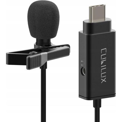 producent niezdefiniowany Mini Mikrofon Cubilux Usb C Z Wejściem Na Słuchawki producent niezdefiniowany Mini Mikrofon Cubilux Usb C Z Wejściem Na Słuchawki