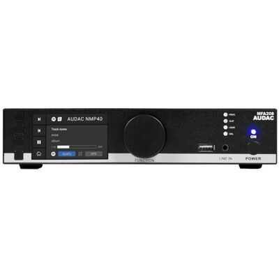 Audac Mfa208 - 2 x 40W - 70/100V - Wzmacniacz audio Audac Mfa208 - 2 x 40W - 70/100V - Wzmacniacz audio