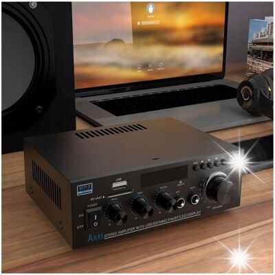 Inny producent Wzmacniacz Ak45 Hifi Stereo 40w+40w 2.0 Kanał Bluetooth Inny producent Wzmacniacz Ak45 Hifi Stereo 40w+40w 2.0 Kanał Bluetooth