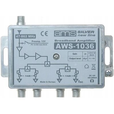 Inny producent Wzmacniacz Antenowy Aws-1036 Ams Inny producent Wzmacniacz Antenowy Aws-1036 Ams