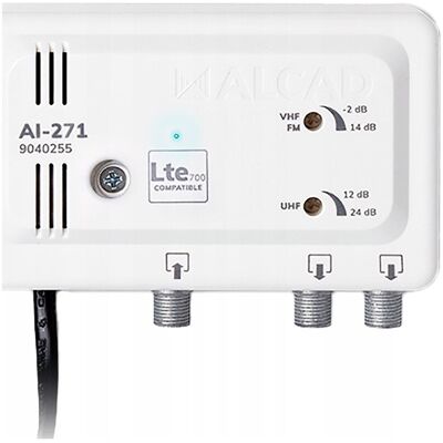 Inny producent Wzmacniacz Telewizyjny Szerokopasmowy Ai-271 1we/2wy Lte700 Uhf Vhf Inny producent Wzmacniacz Telewizyjny Szerokopasmowy Ai-271 1we/2wy Lte700 Uhf Vhf