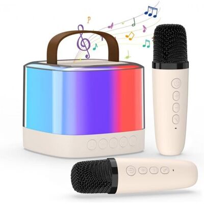 2 x Mikrofon bezprzewodowy + głośnik bluetooth Zestaw Karaoke Lamex 2 x Mikrofon bezprzewodowy + głośnik bluetooth Zestaw Karaoke Lamex