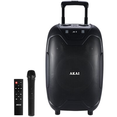 Przenośny głośnik Bluetooth Akai ABTS-X10 PLUS z mikrofonem - Czarny Przenośny głośnik Bluetooth Akai ABTS-X10 PLUS z mikrofonem - Czarny