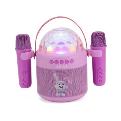 Akai JOYBOX KIDS Głośnik karaoke dziecięcy z 2 mikrofonami Bluetooth Akai JOYBOX KIDS Głośnik karaoke dziecięcy z 2 mikrofonami Bluetooth