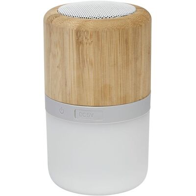 Inny producent Bambusowy głośnik Bluetooth® Aurea z podświetleniem Inny producent Bambusowy głośnik Bluetooth® Aurea z podświetleniem