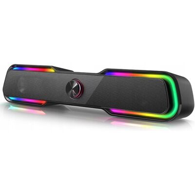 Inny producent Bazivve RGB dynamiczny głośnik komputerowy z Hi-Fi i nastrojowym RGB czarny Inny producent Bazivve RGB dynamiczny głośnik komputerowy z Hi-Fi i nastrojowym RGB czarny