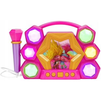 eKids Boombox Głośnik Bluetooth + Mikrofon Karaoke 2w1 Trolls Trole Królowa Poppy / Tr-115.uemv23m eKids Boombox Głośnik Bluetooth + Mikrofon Karaoke 2w1 Trolls Trole Królowa Poppy / Tr-115.uemv23m