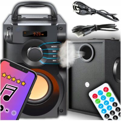 Inny producent GŁOŚNIK BEZPRZEWODOWY BLUETOOTH PRZENOŚNY AUX USB RADIO FM BOOMBOX PILOT Inny producent GŁOŚNIK BEZPRZEWODOWY BLUETOOTH PRZENOŚNY AUX USB RADIO FM BOOMBOX PILOT