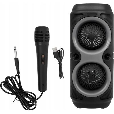 Zree GŁOŚNIK BEZPRZEWODOWY PRZENOŚNY BOOMBOX LED KARAOKE BLUETOOTH RADIO FM USB Zree GŁOŚNIK BEZPRZEWODOWY PRZENOŚNY BOOMBOX LED KARAOKE BLUETOOTH RADIO FM USB