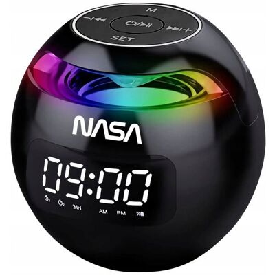 Inny producent Głośnik Bluetooth 5.0 Nasa Sp200 2x Alarm Budzik + Lampa Lampka Rgb Led / Nasa Sp200 Inny producent Głośnik Bluetooth 5.0 Nasa Sp200 2x Alarm Budzik + Lampa Lampka Rgb Led / Nasa Sp200