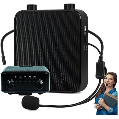 Głośnik Bluetooth akumulatorowy przenośny wzmacniacz głosu AUX USB microSD mikrofon nagłowny DNA PPS1 Głośnik Bluetooth akumulatorowy przenośny wzmacniacz głosu AUX USB microSD mikrofon nagłowny DNA PPS1