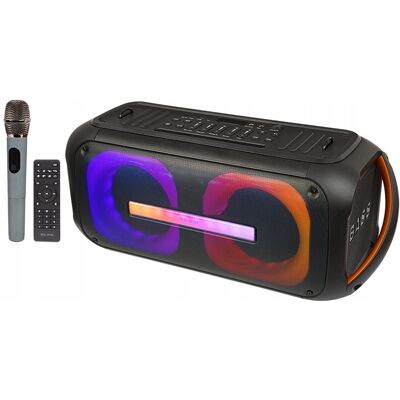 Przenośny głośnik Bluetooth DJBox - 250W - Czarny Przenośny głośnik Bluetooth DJBox - 250W - Czarny