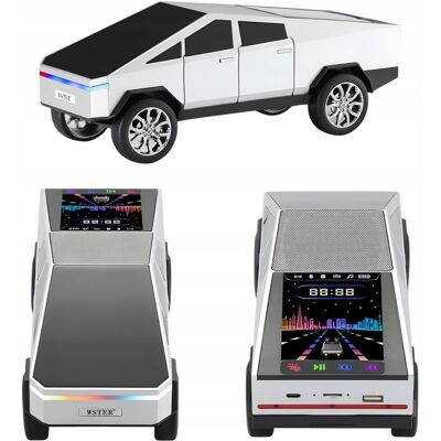 Inny producent Głośnik Bluetooth Cybertruck Ekran Led Mikrofon Oświetlenie Usb Fm Srebrny Inny producent Głośnik Bluetooth Cybertruck Ekran Led Mikrofon Oświetlenie Usb Fm Srebrny