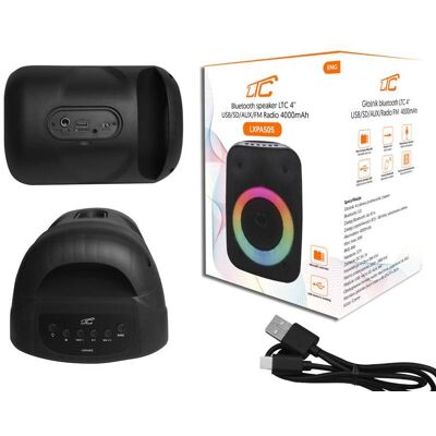 LTC Głośnik bluetooth Głośnik bezprzewodowy + Radio FM + bas 10W 4000 mAh LTC Głośnik bluetooth Głośnik bezprzewodowy + Radio FM + bas 10W 4000 mAh