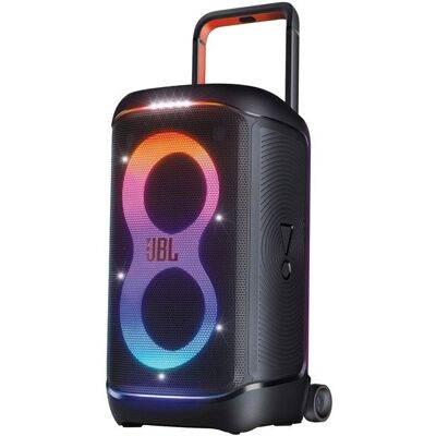 Głośnik Bluetooth JBL PartyBox 520 imprezowy 400W RMS efekty świetlne LED karaoke mikrofon wejście gitara IPX4 akumulator 15h AuraCast na kółkach Głośnik Bluetooth JBL PartyBox 520 imprezowy 400W RMS efekty świetlne LED karaoke mikrofon wejście gitara IPX4 akumulator 15h AuraCast na kółkach