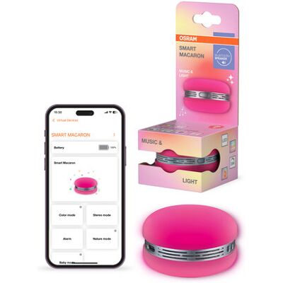 Ledvance głośnik bluetooth Osram SMART+ Macaron Pink RGB makaronik różowy Ledvance głośnik bluetooth Osram SMART+ Macaron Pink RGB makaronik różowy