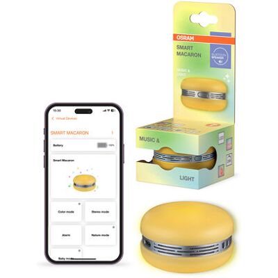 Ledvance głośnik bluetooth Osram SMART+ Macaron Yellow RGB makaronik żółty Ledvance głośnik bluetooth Osram SMART+ Macaron Yellow RGB makaronik żółty