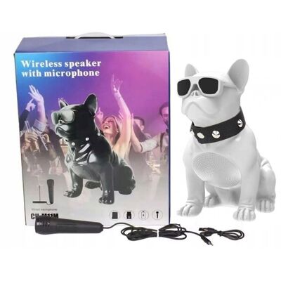 Inny producent GŁOŚNIK BLUETOOTH PIESEK BIAŁY Z MIKROFONEM KARAOKE BEZPRZEWODOWY Inny producent GŁOŚNIK BLUETOOTH PIESEK BIAŁY Z MIKROFONEM KARAOKE BEZPRZEWODOWY