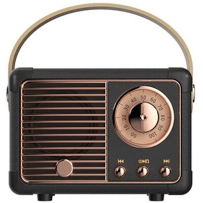 Inny producent GŁOŚNIK BLUETOOTH RADIO RETRO PREZENT CZARNY Inny producent GŁOŚNIK BLUETOOTH RADIO RETRO PREZENT CZARNY