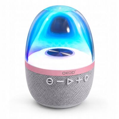 Inny producent Głośnik Bluetooth z lampką LED RGB jajko beżowy dekoracyjny na prezent Inny producent Głośnik Bluetooth z lampką LED RGB jajko beżowy dekoracyjny na prezent
