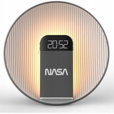 Inny producent Głośnik Bluetooth Zegar Ładowarka Qi Lampa Led Biały Szum Alarm Nasa Spc600 / Nasa Spc600 Inny producent Głośnik Bluetooth Zegar Ładowarka Qi Lampa Led Biały Szum Alarm Nasa Spc600 / Nasa Spc600