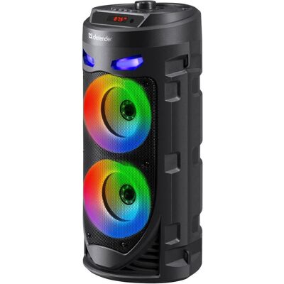 Głośnik Defender Crashboom Bluetooth 16w Mp3/fm/sd/usb/aux/tws/led/mic/lcd Karaoke Czarny + Mikrofon + Pilot Głośnik Defender Crashboom Bluetooth 16w Mp3/fm/sd/usb/aux/tws/led/mic/lcd Karaoke Czarny + Mikrofon + Pilot