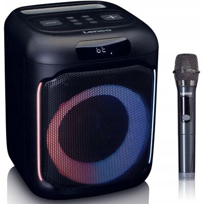 Głośnik Lenco Pa-100 Aux Bluetooth Usb Karaoke Led Mikrofon 100w Głośnik Lenco Pa-100 Aux Bluetooth Usb Karaoke Led Mikrofon 100w